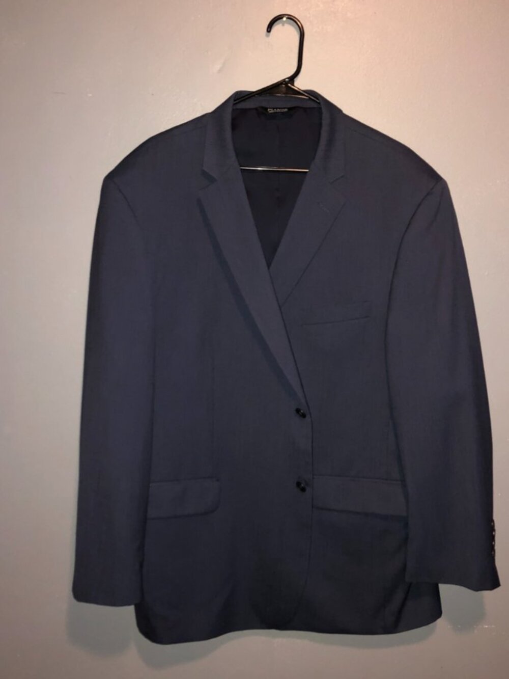 Jos A Bank 50R Gray 100% Wool Traveller Mens Blazer Sport Coat Jacket